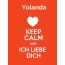 Yolanda - keep calm and Ich liebe Dich!