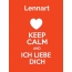 Lennart - keep calm and Ich liebe Dich!