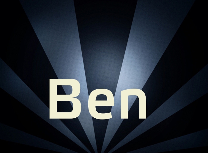 Bilder mit Namen Ben