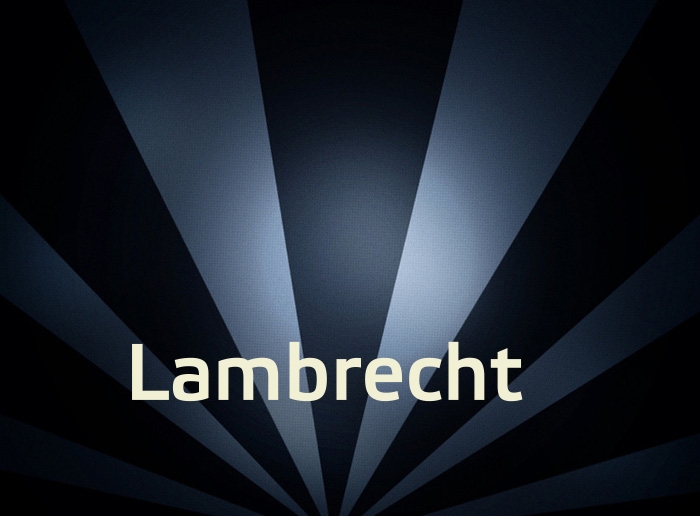 Bilder mit Namen Lambrecht