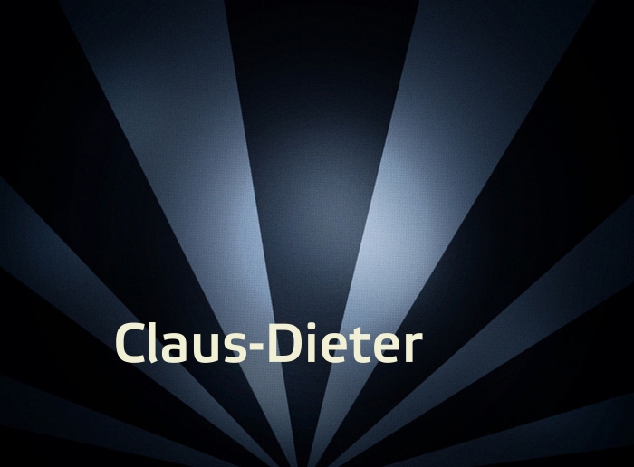 Bilder mit Namen Claus-Dieter