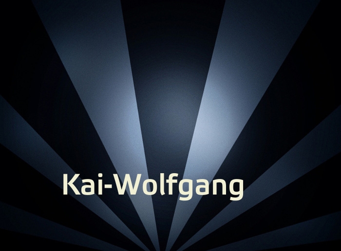 Bilder mit Namen Kai-Wolfgang
