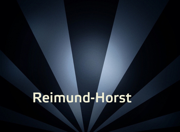Bilder mit Namen Reimund-Horst