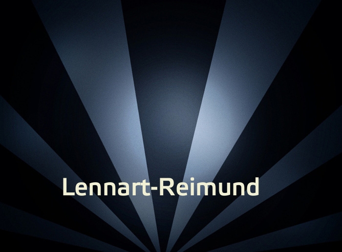 Bilder mit Namen Lennart-Reimund