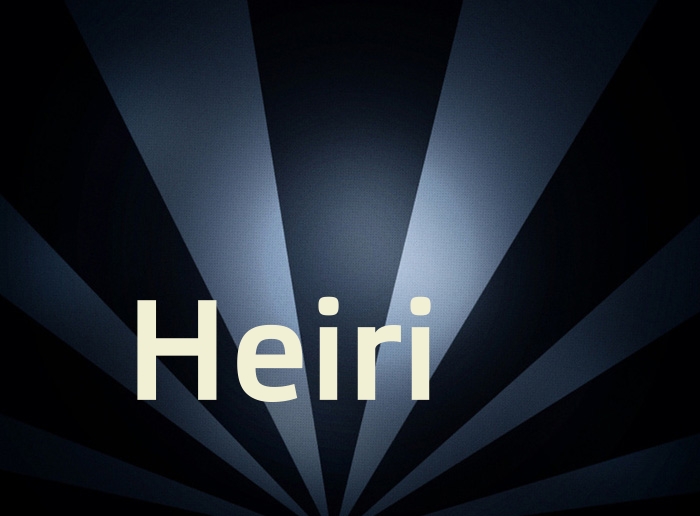 Bilder mit Namen Heiri