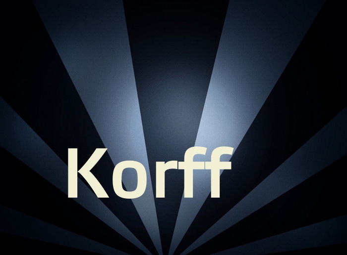 Bilder mit Namen Korff