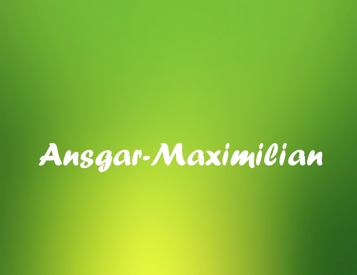 Bildern mit Namen Ansgar-Maximilian