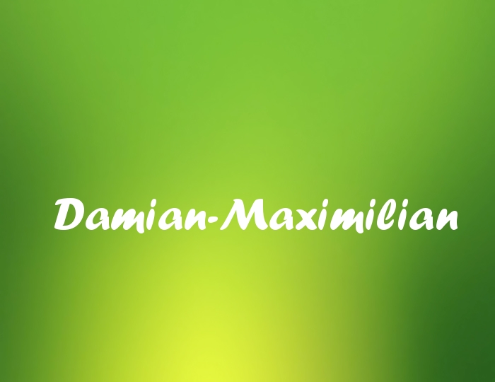 Bildern mit Namen Damian-Maximilian