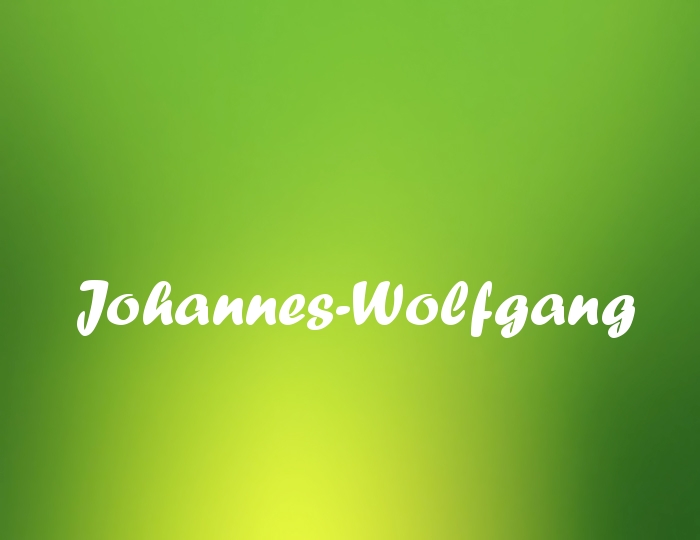 Bildern mit Namen Johannes-Wolfgang
