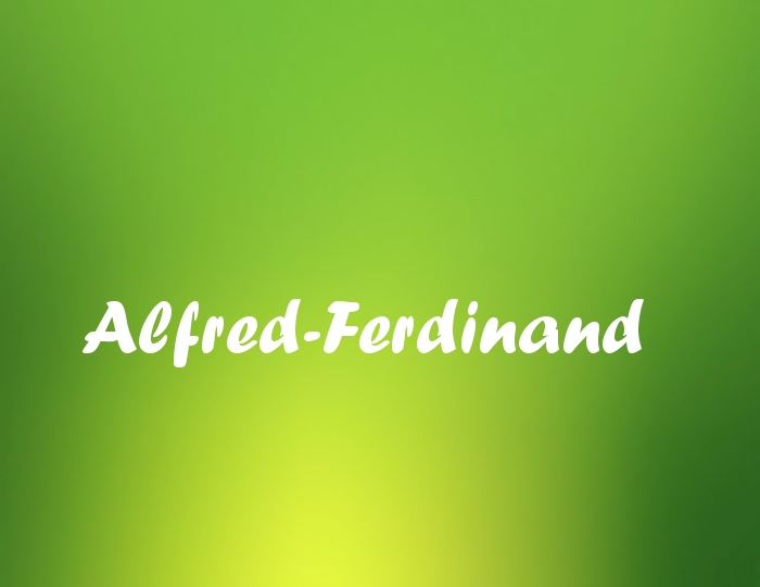 Bildern mit Namen Alfred-Ferdinand
