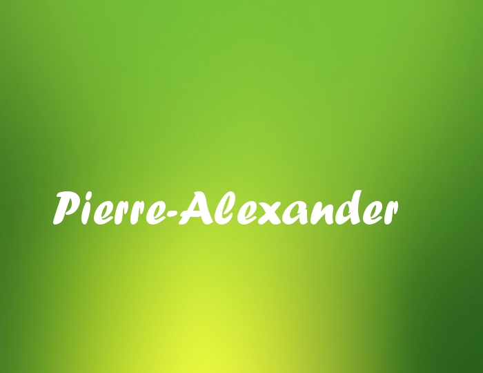 Bildern mit Namen Pierre-Alexander