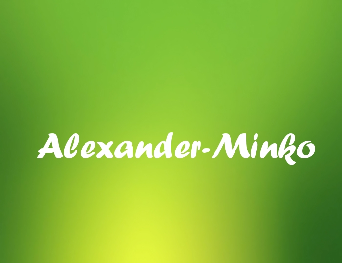 Bildern mit Namen Alexander-Minko