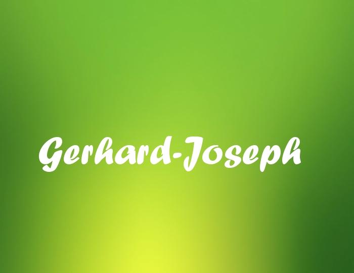 Bildern mit Namen Gerhard-Joseph