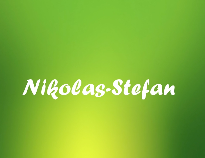 Bildern mit Namen Nikolas-Stefan
