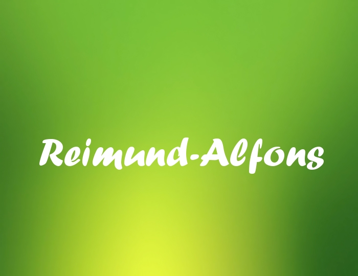 Bildern mit Namen Reimund-Alfons