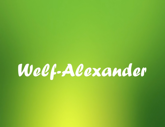Bildern mit Namen Welf-Alexander