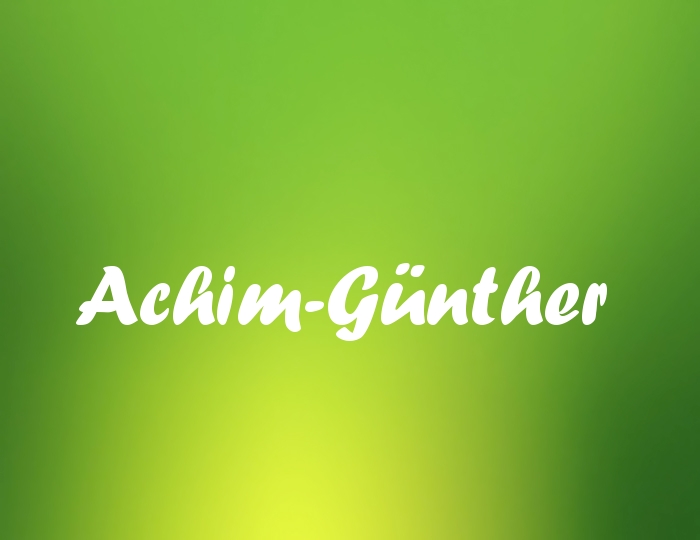 Bildern mit Namen Achim-Gnther
