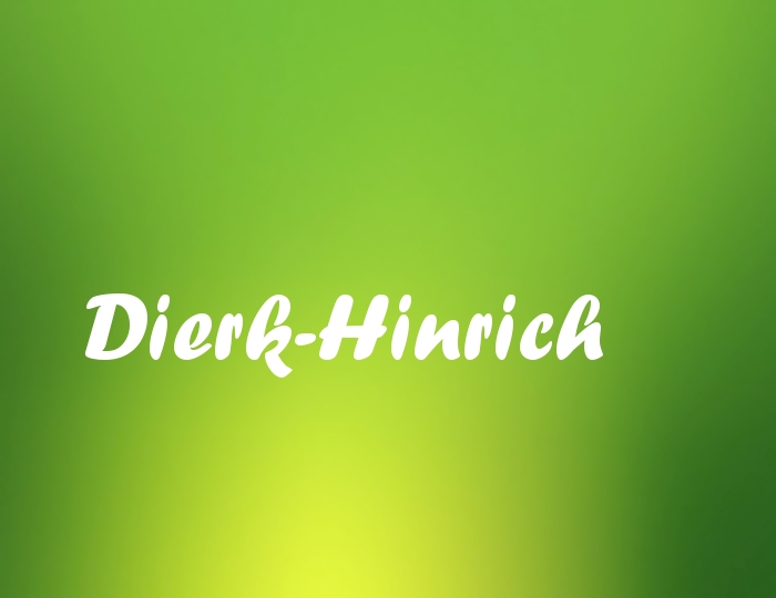 Bildern mit Namen Dierk-Hinrich