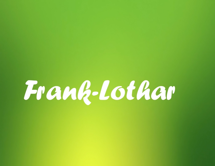Bildern mit Namen Frank-Lothar