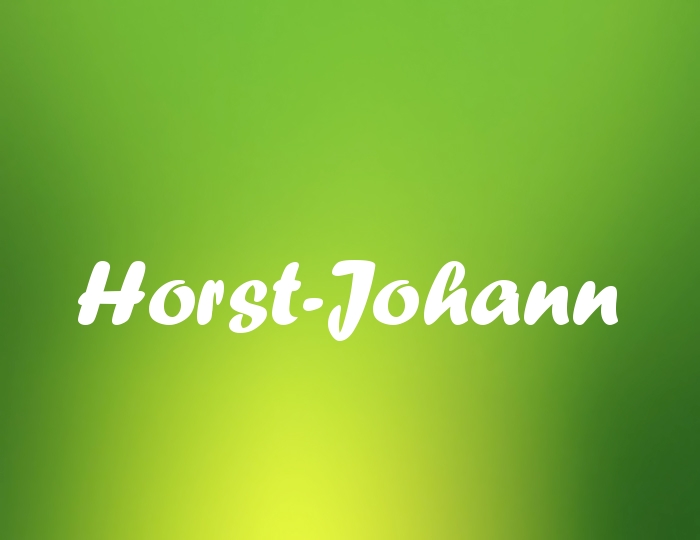 Bildern mit Namen Horst-Johann