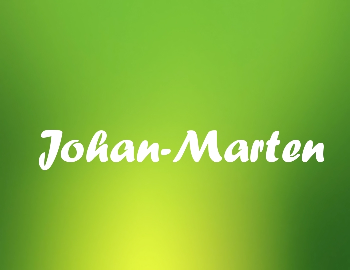 Bildern mit Namen Johan-Marten