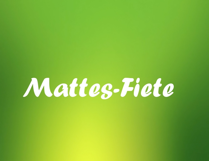 Bildern mit Namen Mattes-Fiete