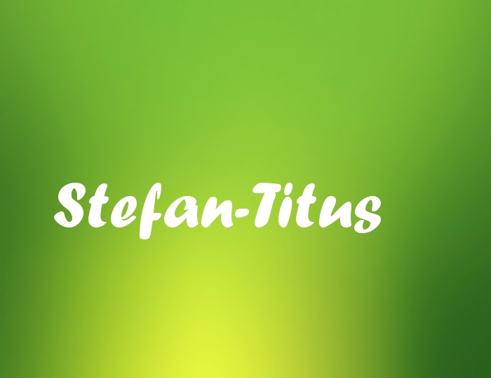 Bildern mit Namen Stefan-Titus