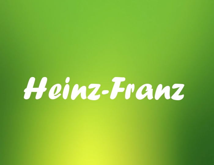 Bildern mit Namen Heinz-Franz
