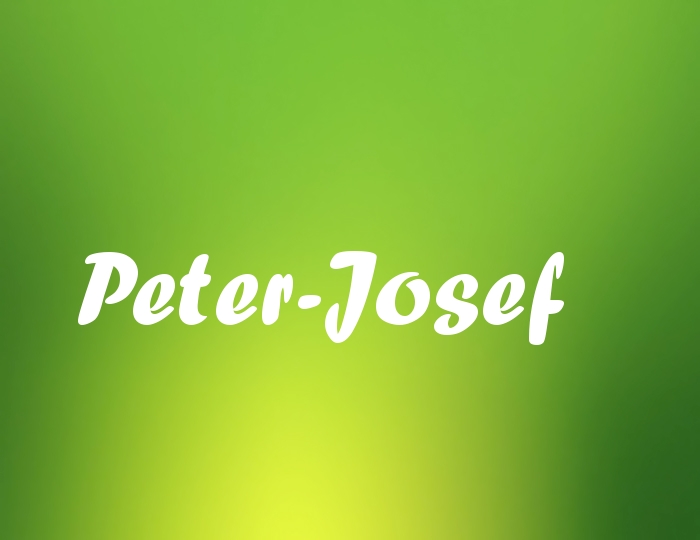 Bildern mit Namen Peter-Josef