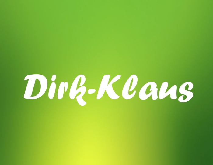 Bildern mit Namen Dirk-Klaus
