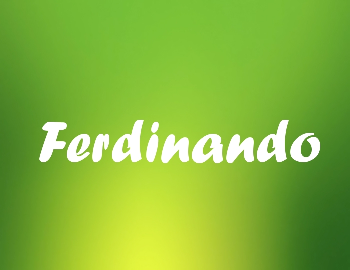 Bildern mit Namen Ferdinando