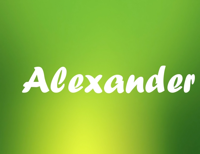 Bildern mit Namen Alexander