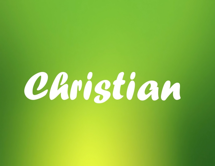 Bildern mit Namen Christian