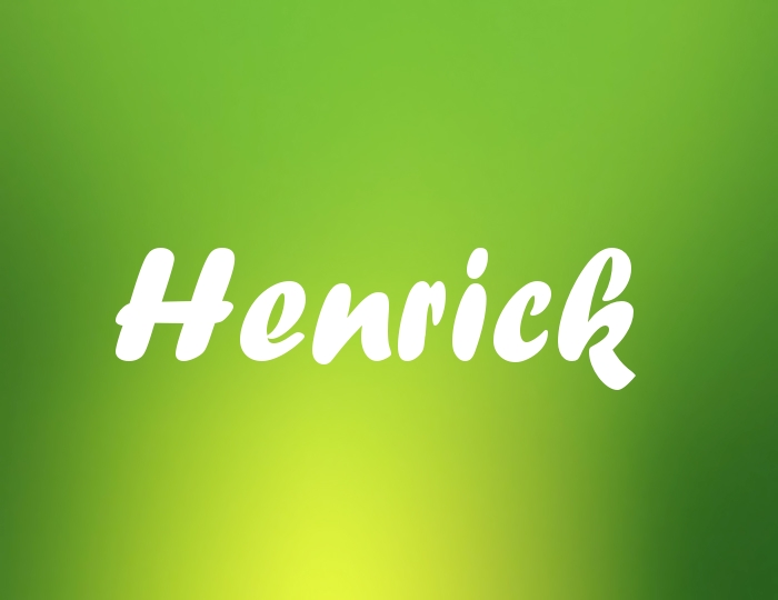 Bildern mit Namen Henrick