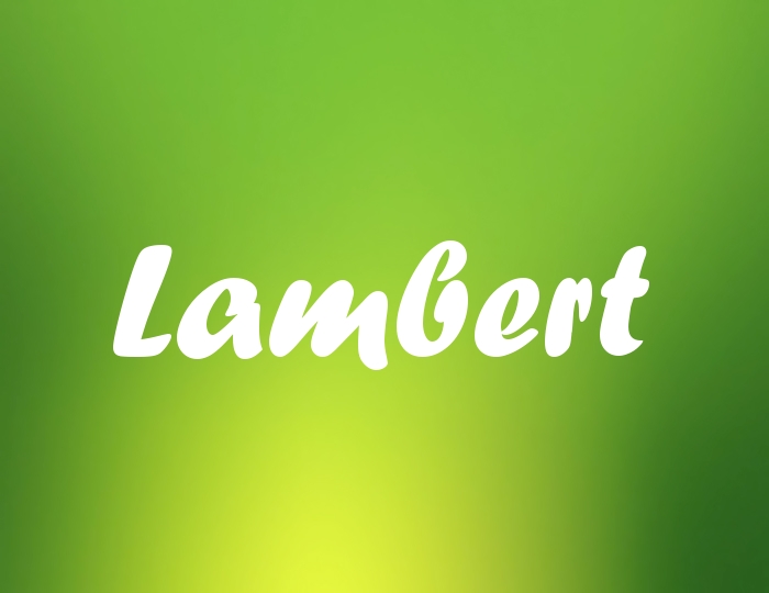 Bildern mit Namen Lambert