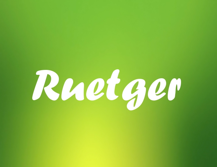 Bildern mit Namen Ruetger