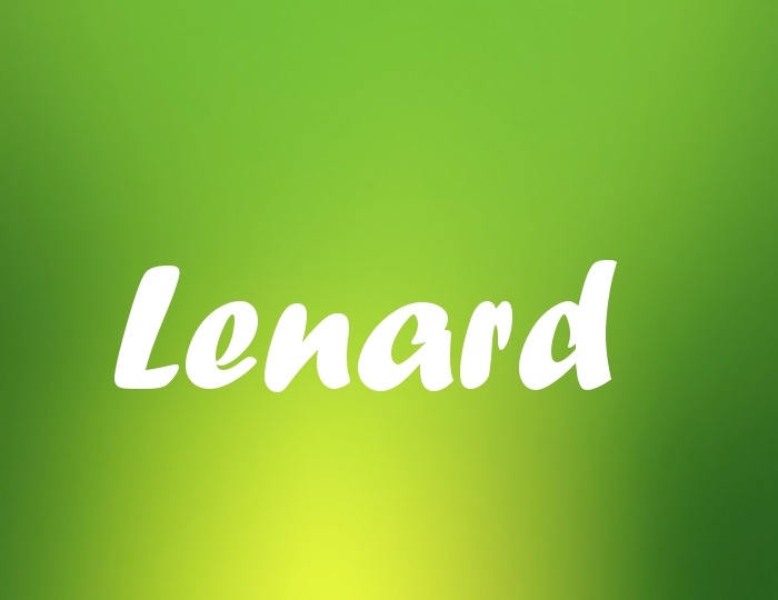Bildern mit Namen Lenard