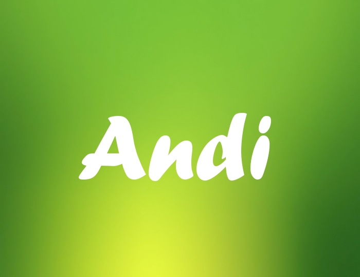 Bildern mit Namen Andi
