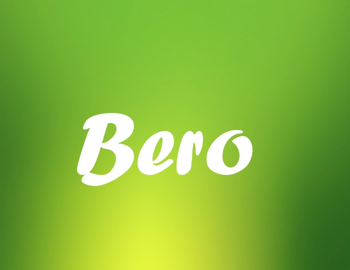 Bildern mit Namen Bero