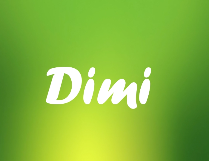 Bildern mit Namen Dimi