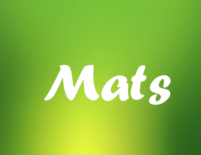 Bildern mit Namen Mats