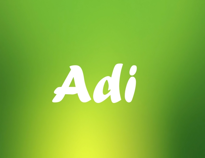 Bildern mit Namen Adi