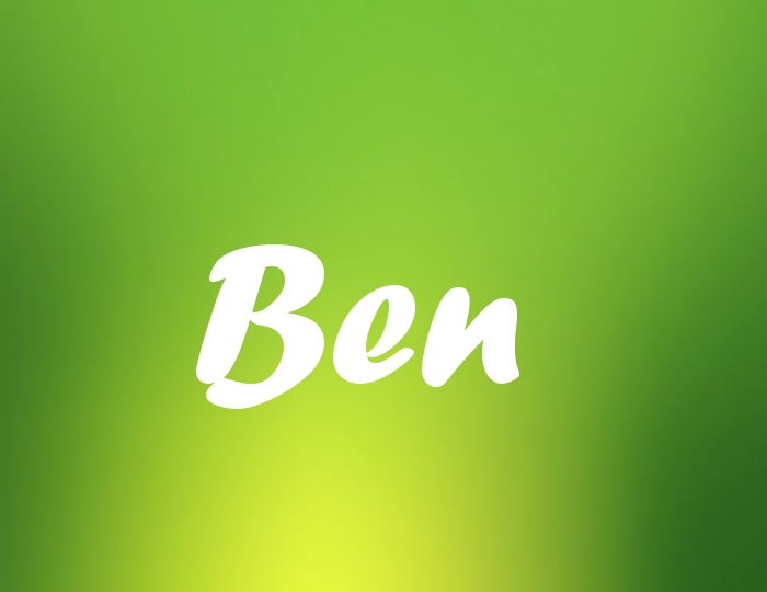 Bildern mit Namen Ben