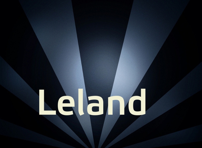Bilder mit Namen Leland