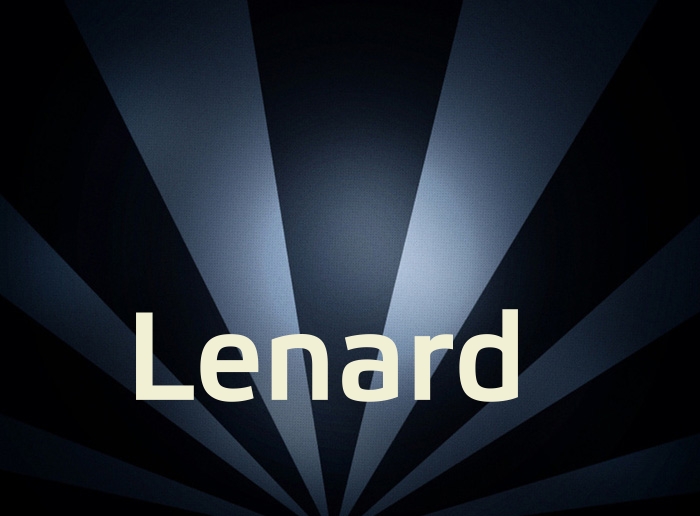 Bilder mit Namen Lenard