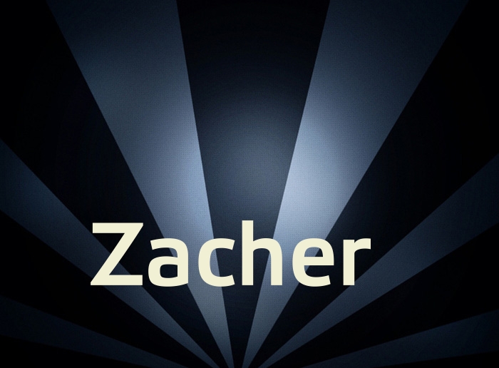 Bilder mit Namen Zacher