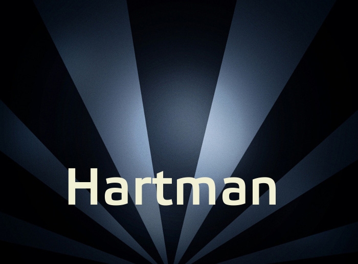 Bilder mit Namen Hartman