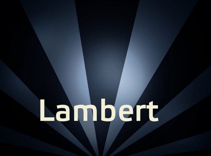 Bilder mit Namen Lambert