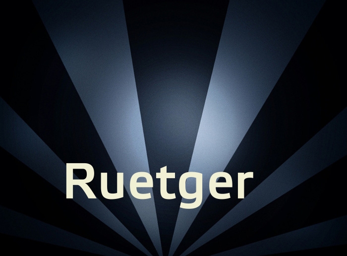 Bilder mit Namen Ruetger