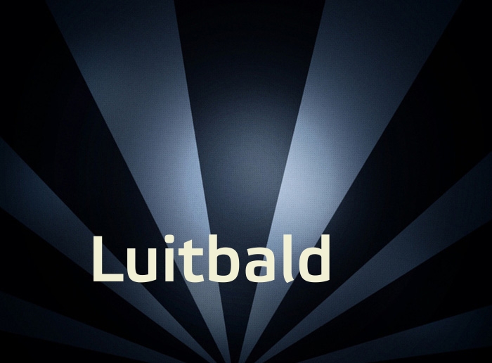 Bilder mit Namen Luitbald